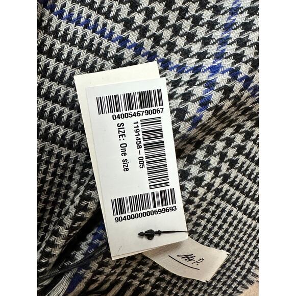 Mr Porter Wool and Cashmere Glen Check Scarf One Size - Picture 9 of 14